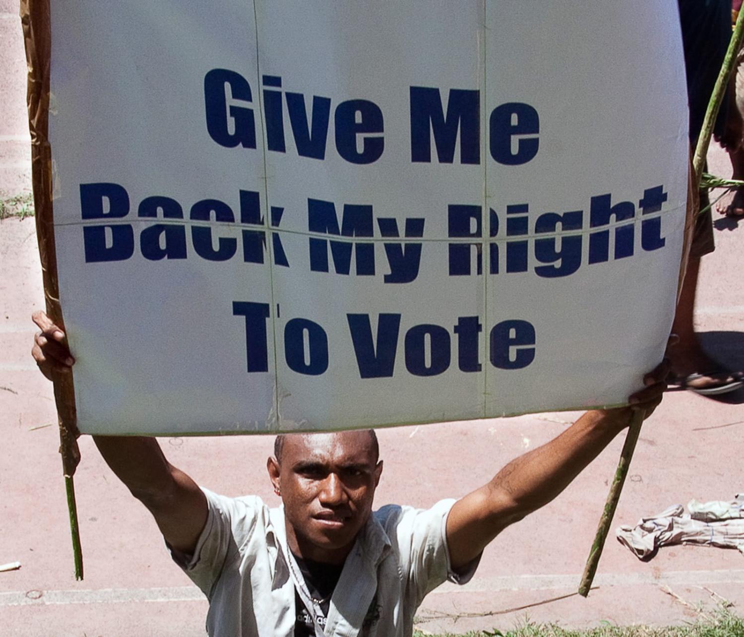 PNG election have a troubled history (Vanessa Kerton/AFP via Getty Images)